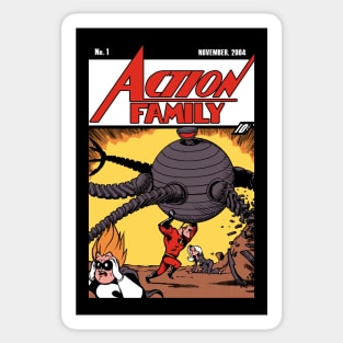 action family Sticker